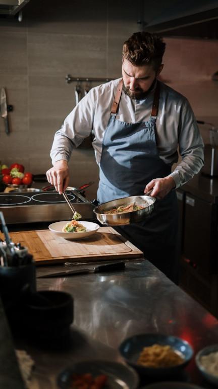Chef cooking